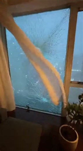 Typhoon SHATTERS Apartment Window!