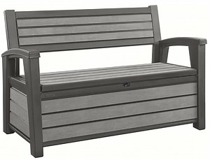 Keter Gartenbank und Kissenbox Hudson in Graphit mit 227L-Fassungsvolumen für 123,49€ (statt 169€)