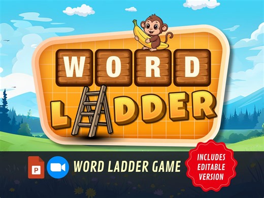 Word Ladder Game: Interactive Powerpoint Quiz for Virtual Parties and Team Building (includes Editable Version) - Etsy Canada