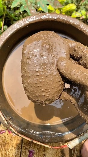 mouse enters dark mud 🌧️⏱️🥭 #satisfying #asmr #asmrvideo