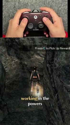 Lara Croft's EPIC Cliffhanger! Falling and Fighting Back! #shorts