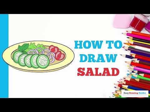 How to Draw Salad in a Few Easy Steps: Drawing Tutorial for Beginner Artists