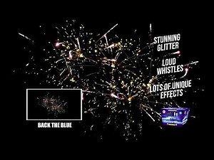 Back The Blue - 500g Finale Firework - 25 Shots - World Class brand