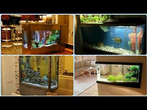 Home Aquarium Decorating Ideas|Wall Mounted Aquarium Room Divider Designs| Fish Tank Setup Ideas