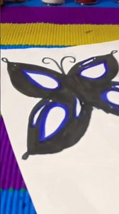 5-Minute DIY Paper Butterfly! 🦋 Easy Kids Craft for School Projects & Decoration #shorts #kidscraft
