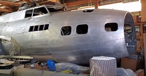Watch: B-17 Bomber Sitting in a Barn