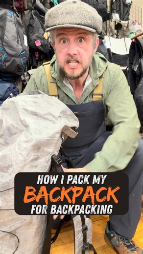 How to Pack a Backpack for Backpacking: Smart Organization Tips. I share my backpacking packing strategy, starting with a pack liner and organizing items by when I’ll need them. I place soft items and my quilt at the bottom, followed by my sleeping pad along the back panel, then heavy items like my bear bag and cook kit close to my back for better weight distribution. I pack my tent on top for easy access at camp, and organize daily-use items like my water filter, first aid kit, rain gear, and s