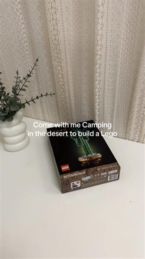 Building a LEGO Botanical Set Outdoors