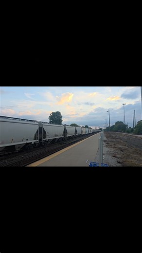 26 reactions | An eastbound hopper train passing Elkhart station in the Golden hour | Northern Indiana Railfanning | Facebook