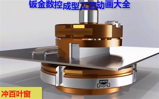 钣金数控冲压成型加工工艺高清动画大全