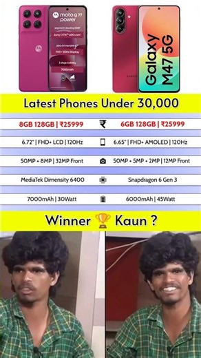 Motorola G77 Vs Samsung M47 🤔🏆