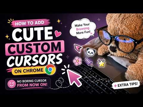 Add Aesthetic Cursors to Chrome in 60 Seconds #howto