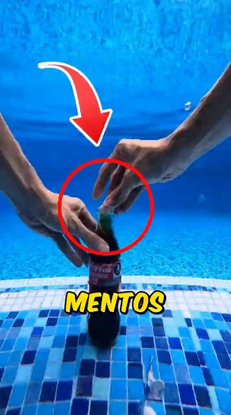 👉 He Dropped Mentos Into Coca-Cola Underwater… Then THIS Happened 😳 #viralshorts