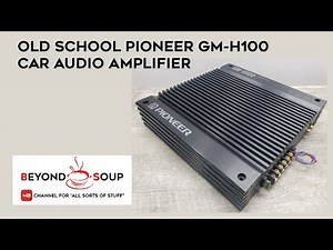 Old School Pioneer GM-H100 2-Channel Bridgeable Car Audio Amplifier