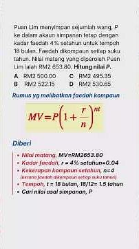 Faedah Kompaun Matematik Tingkatan 3 Bab 3