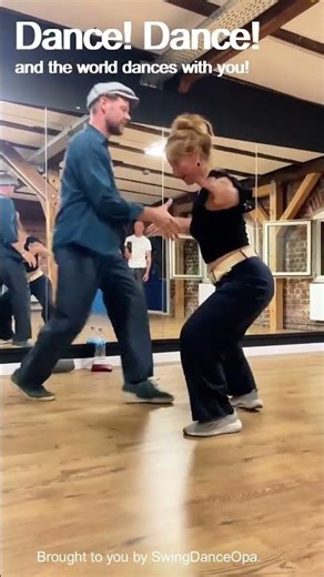 A Lindy hop lesson.