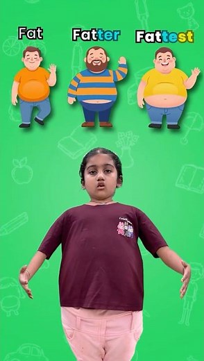 Learn ER EST Words For Kids 📘✨ | Degrees of Adjectives | Big Bigger Biggest