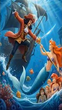 نظرية مرعبة_كابتن هوك هو من قتل والدة حورية البحر آرييل#peterpan #mermaid #shorts