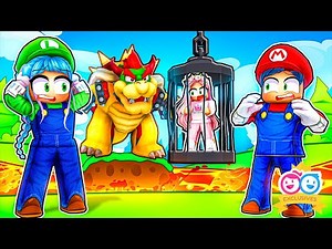 We Turned Into The Super Mario Bros To Defeat Bowser And Save Mick! (Roblox)
