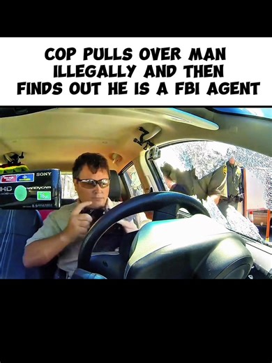 COP PULLS OVER MAN ILLEGALLY AND THEN FINDS OUT HE IS A FBI AGENT #unitedstates #trending #foryou #Viral #cops
