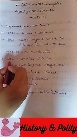 Class 12 | History | Ch 9 Colonialism And The Countryside |Important Points| Book-3| Modern History