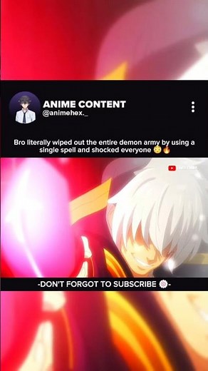 Bro wiped out entire demon army 😳🔥 | Anime details in description ⬇️