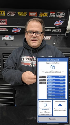 With all the information stored with each setup, its imperative PitLogic makes it easy and quick to get it all in. The newest update makes it faster than ever to start your new setup each race day. | PitLogic