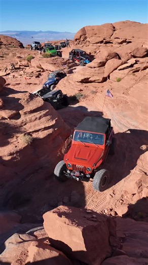 As much as we joke, Aaron’s always the one up front leading the trail runs. He’ll take on obstacles without a spotter—just so he can hop out, size up the line, and make sure everyone else can follow safely. When Aaron’s leading the pack, it’s never just a drive—it’s an adventure. #Motobilt #TrailLeader #OffRoadLife #JeepAdventures #RockCrawling #TrailHero #MotobiltCrew #trailhero #sandhollowutah #wheeling #redrocks #bestop #mickeythompson | MotoBilt