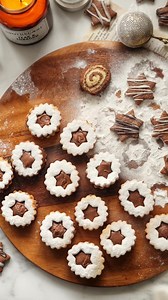✨Chocolate filled Linzer Cookies ✨The perfect holiday treat or such a nice gift to offer your loved ones. The biscuit is soft and tender, while the cream is a luscious chocolate ganache, a real delight, I promise. And they stay nice & fresh up to one week, but I am pretty sure they won’t get so far:)) For the dough you will need: -250g flour; -250g butter; -60g almond flour / ground almonds; -150g sugar; -1 egg; -1 tsp vanilla essence; -1 tbs of cold water (add it at the end of kneading) For the