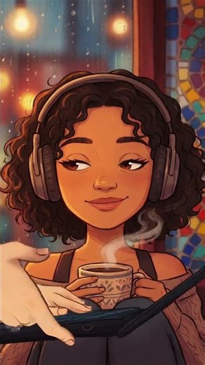 Tropical Latin Cafe Rain | Latin Lofi Beats #Shorts