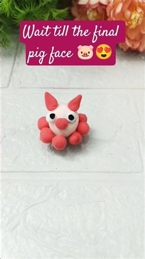 Cute Pig Clay Art Tutorial 🐷✨#shortsviral #ytshorts #trending #clayart #pig