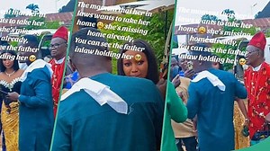 "She's missing home": Bride's tearful goodbye to family after wedding goes viral