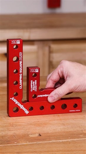 🟥 Small but mighty! The Woodpeckers Clamping Squares Plus Mini give you perfect 90° accuracy for your smaller projects — and they’re on sale now. • 📐 Keep assemblies square while applying clamps, glue, or screws. • 🧰 Mini version of our Clamping Squares Plus — ideal for small boxes & narrow assemblies. • 💎 Precision-machined for absolute accuracy every time. • 🗽 Made in Strongsville, Ohio with Woodpeckers quality you can trust. 👉 Get yours before the sale ends: https://www.woodpeck.com/cla