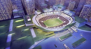 30K views · 213 reactions | Stadiums are getting bigger and more elaborate, but is that really what a community needs? Here's one take on a highly integrated NFL stadium of the future. | Sports Illustrated | Facebook