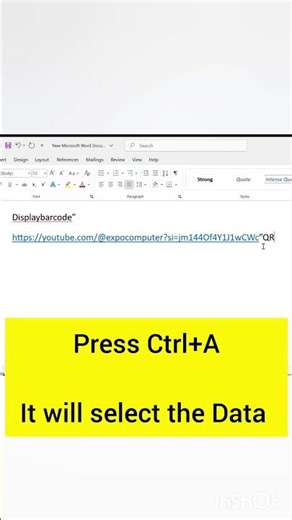 Convert a Link to QR Code in MS Word | Easy Shortcut Method