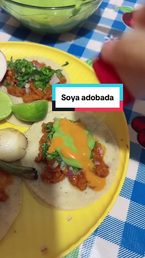 Deliciosa receta de soya adobada para tacos