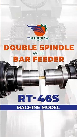 Machine model Rt-46s double Spindle With Bar Feeder