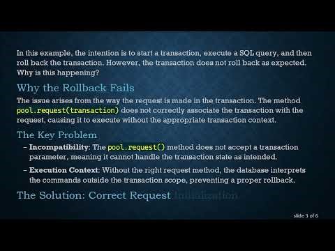 How to Fix Transaction Rollback Issues with the mssql Module in Node.js