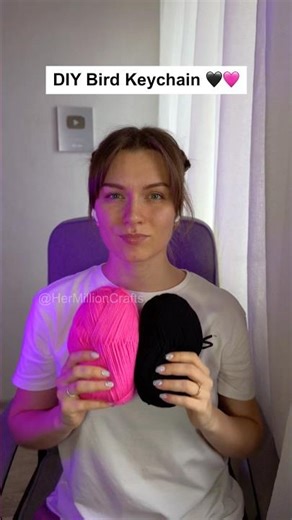 DIY Cute Little Bird Keychain #diy #trending #handmade #viral #craft