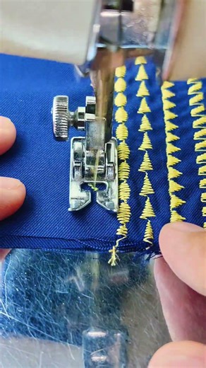 Patterned stitching using a Janome sewing machine #sewingtechniques