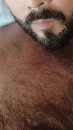 Close-Up Look at Hairy Chest and Neck Features