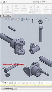 SolidWorks Motion Study Animation.. #solidworks #mecharch