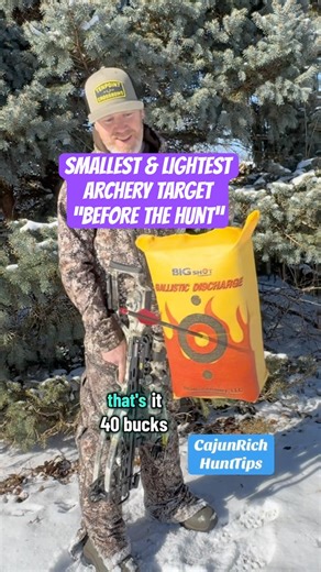 BEFORE THE HUNT! Smallest & LIGHTEST Archery Crossbow Target ‪@bigshottargets9473‬
