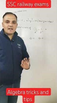 algebra tricks and tips#algebra#mathstricks#mathshorts#rrbgroupd#rrbntpc#shorts#sscgd#mathematics