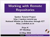 Working with Remote Repositories in English