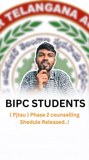 Analgesic_tutor | Online Tutor | PJTSAU Phase 2 Combined counselling for admission into Bi.P.C. Stream Courses of PJTAU, PVNRTVU and SKLTGHU for the Academic Year 2025-26... | Instagram