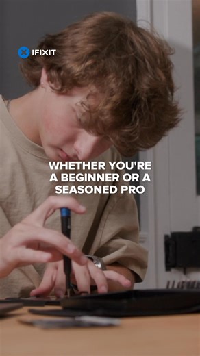 Pros don’t waste time with flimsy tools. That’s why they choose the Pro Tech Toolkit — engineered for precision, backed by a lifetime guarantee, and proven in countless repairs. | iFixit.com