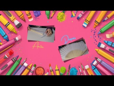 Manualidades fáciles: 🎨 pintar y decorar un abanico.