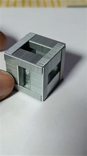 How we can make a stapler pin box #shorts #viralshorts #youtubeshorts #cube #tricks