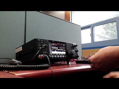 High Speed Telegraphy Transmission using straight key(KY-3A) & micro S/W